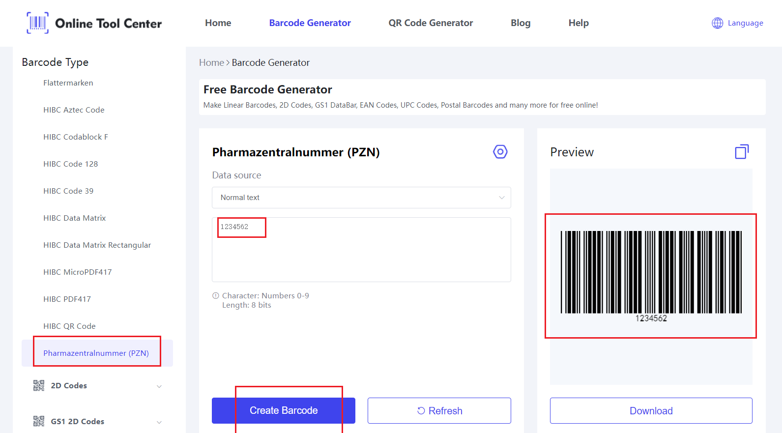 Pharmazentralnummer streckkodsgenerator.png