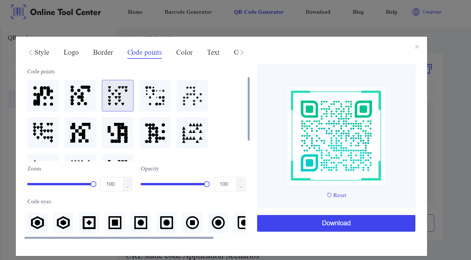 Estetisk QR Code generator.png