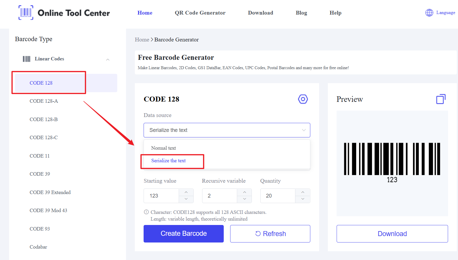 online bulk streckkod generator