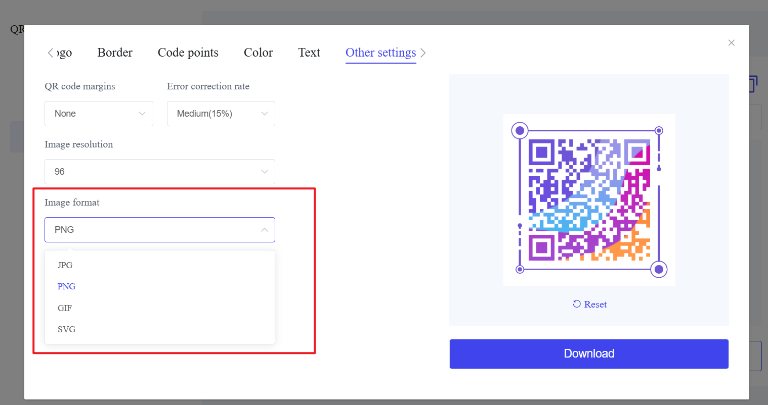 qr-kodformat