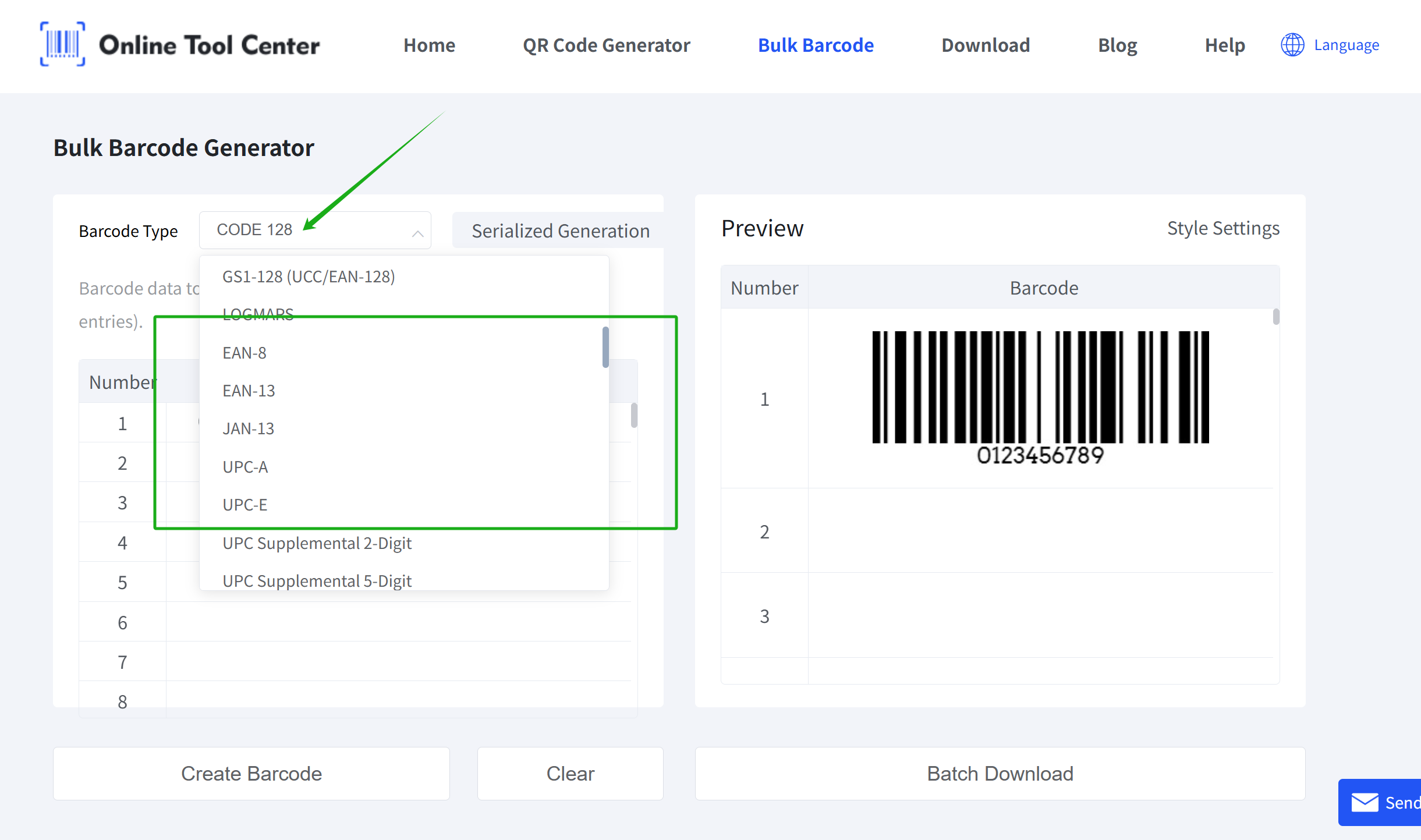 choose right barcode format Välj rätt streckkodsformat