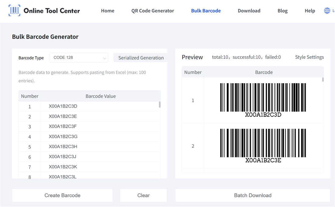 bulk fnsku barcodes bulk fnsku streckkoder