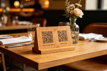 Dubbla QR-koder i restauranger