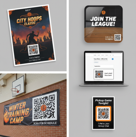 Anv&auml;ndning av basket QR-koder