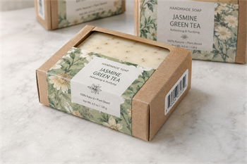 handmade soap with barcodes handgjord tvål med streckkoder