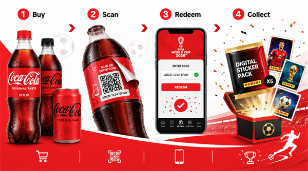 scan and redeem Coca Cola FIFA 2026 Code Skanna och lös in Coca Cola FIFA 2026 Code