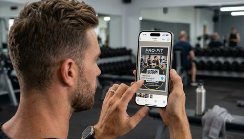 Skanna en QR-kod p&aring; iPhone