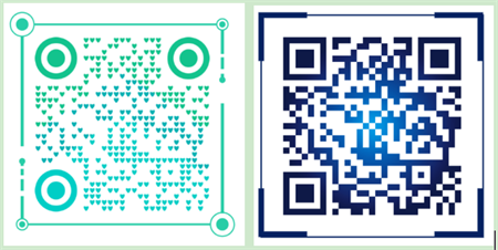 qr code with frames QR-kod med ramar