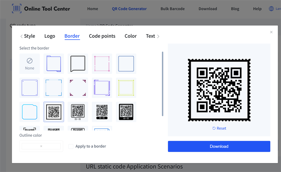 add frame for qr code lägga till ram för QR-kod