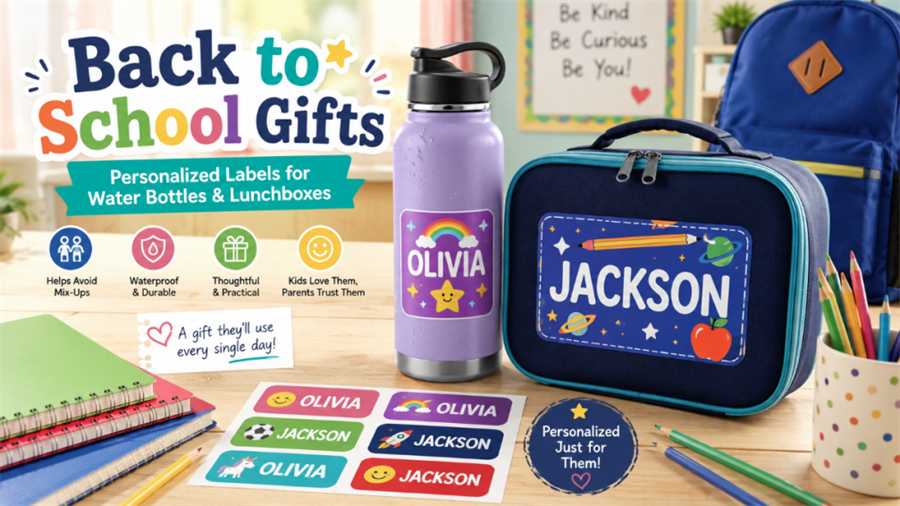 etiketter f&ouml;r vattenflaskor