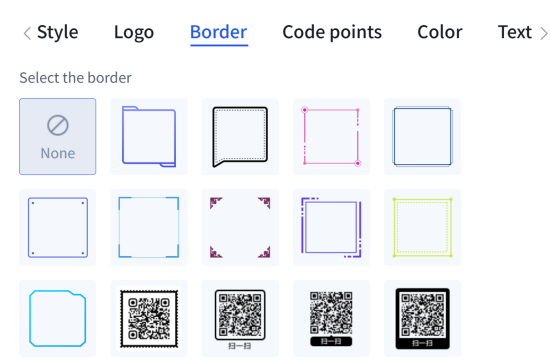 qr code borders QR-kod gränser