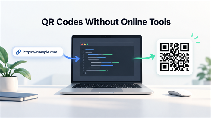 Create a QR Code without online tools Skapa en QR-kod utan online-verktyg