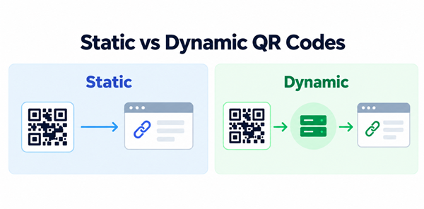 Static vs Dynamic QR Codes Statiska vs dynamiska QR-koder